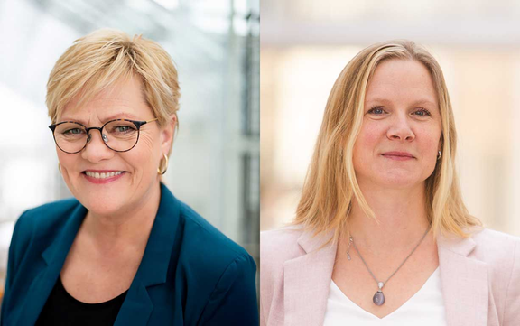 Kristin Halvorsen og Mari Sundli Tveit